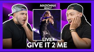 Madonna Reaction GIVE IT 2 ME LIVE (WE JAM OUT!!!) | Dereck Reacts