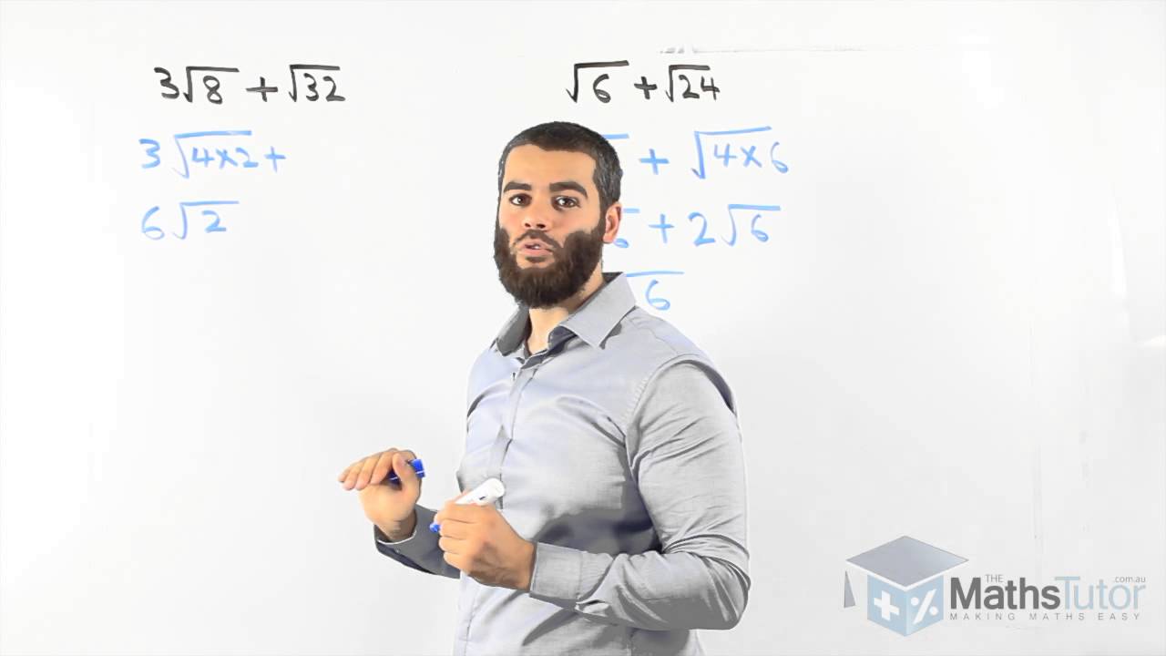 Suad Math Maths Online - Addition & Subtraction of Surds - YouTube
