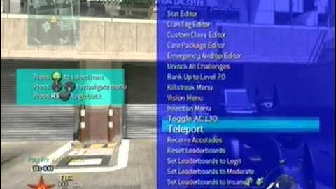 mw2 and mw3 mod menu ps3 and xbox