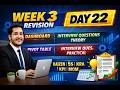“Week 3 Complete Revision 🔥 | Dashboard, Pivot Table & Interview Questions | Crack Interview Fast!”