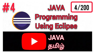 #4 JAVA Programming Using Eclipse | Download Eclipse IDE in Tamil | Eclipse in Tamil | JAVA TAMIL