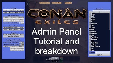 Conan Exiles: Admin Panel breakdown/tutorial