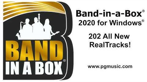 Band-in-a-Box® 2020 for Windows - 202 New RealTracks Overview Extended