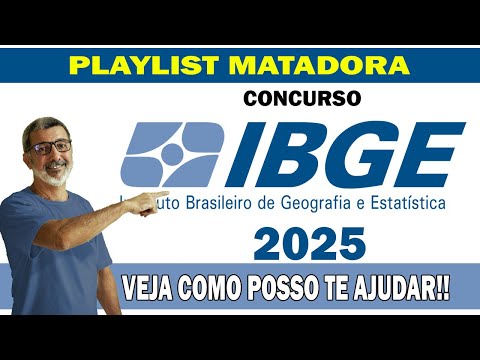 Concurso IBGE 2025 Playlist Matadora