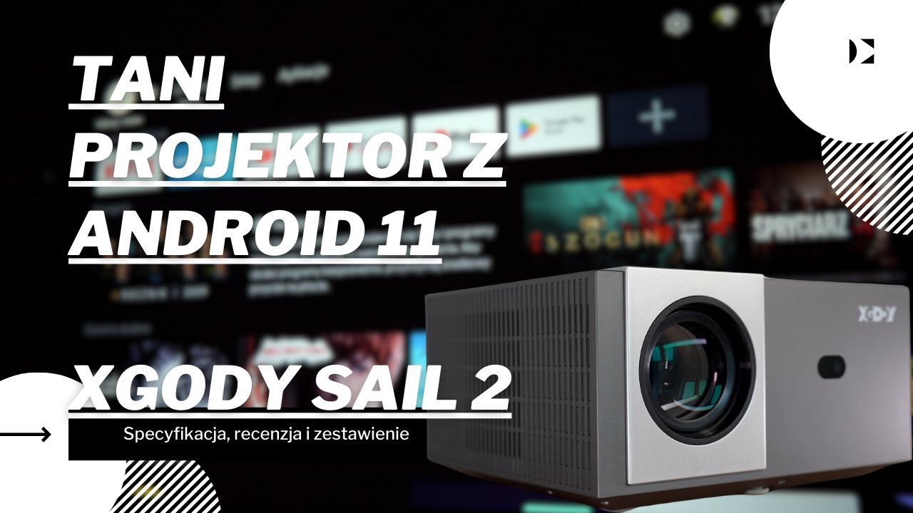 XGODY Sail2 Proiettore Full HD 1080p Con Android 11 E Google TV - 600 ANSI, 4K, WiFi, Bluetooth, Messa A Fuoco Elettrica - 3