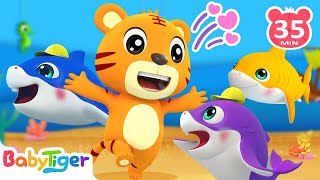 Baby Shark 鯊魚一家 +更多 | 經典兒歌 | Kids Cartoon | 貝樂虎 | BabyTiger 繁體中文 - 兒歌童謠