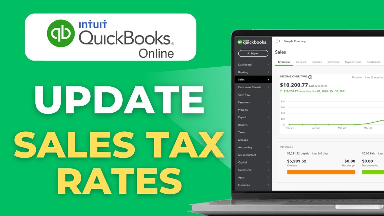 How to Update or Change Sales Tax Rates in QuickBooks Online - YouTube
