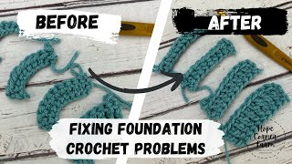 How to Fix Foundation Crochet Problems | Fix a Too Tight Foundation Chain | Crochet Tension Tips