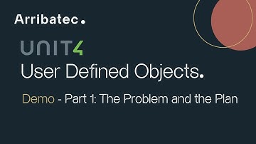 U4 ERP - User Defined Objects - Real Case Study - Pt1: The Problem & The Plan