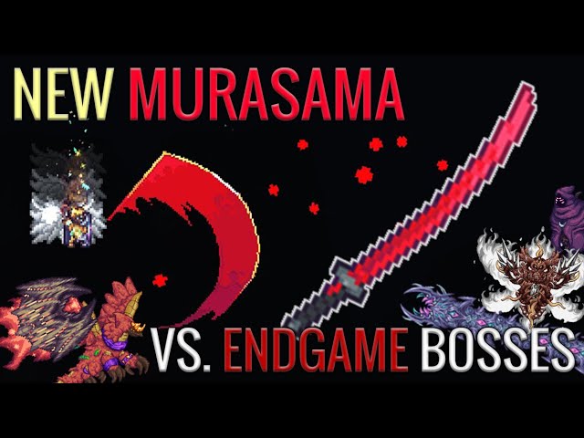 NEW Murasama Weapon Showcase V.S All Endgame Bosses! - Calamity Mod 1.4.5  Rust and Dust Update 