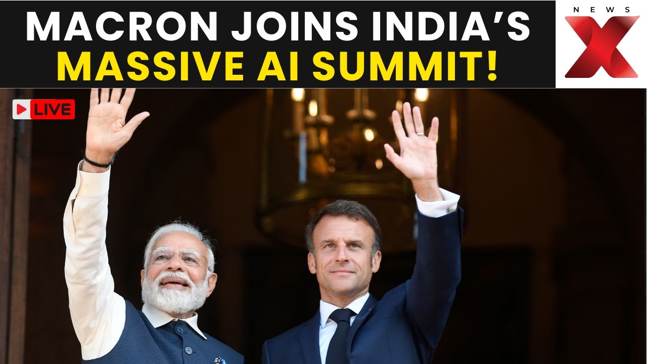 Macron in India LIVE | Macron Joins India’s Massive AI Summit in New Delhi