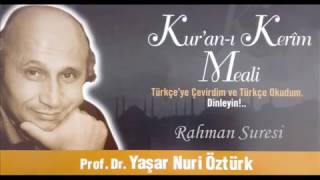 Yaşar Nuri Öztürk Kur'an ı Kerim Meali Rahman Suresi Resimi