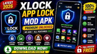 XLock App Lock Mod APK 🔥 Premium Security FREE (Latest 2026) Hide Apps & Protect Privacy FREE Latest