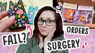 Surgery, Failed Products and Packing Orders