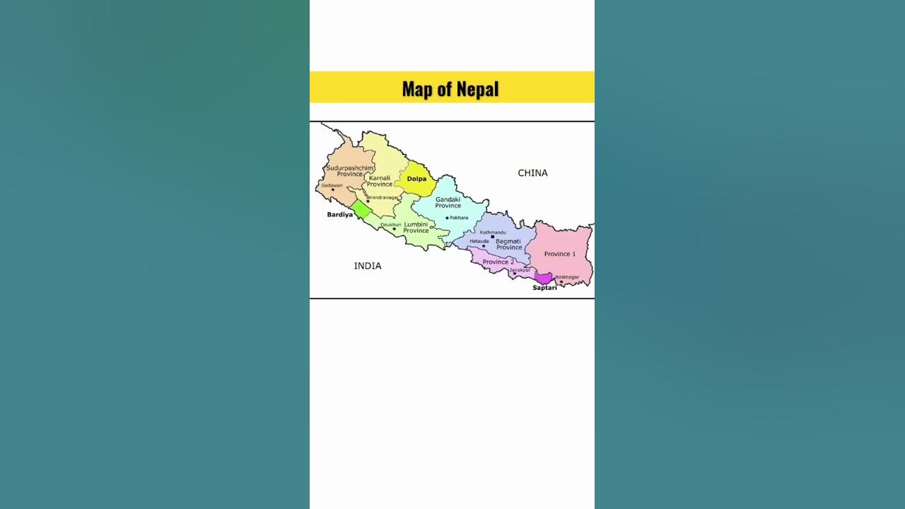 Map of Nepal | #nepal #map #shorts