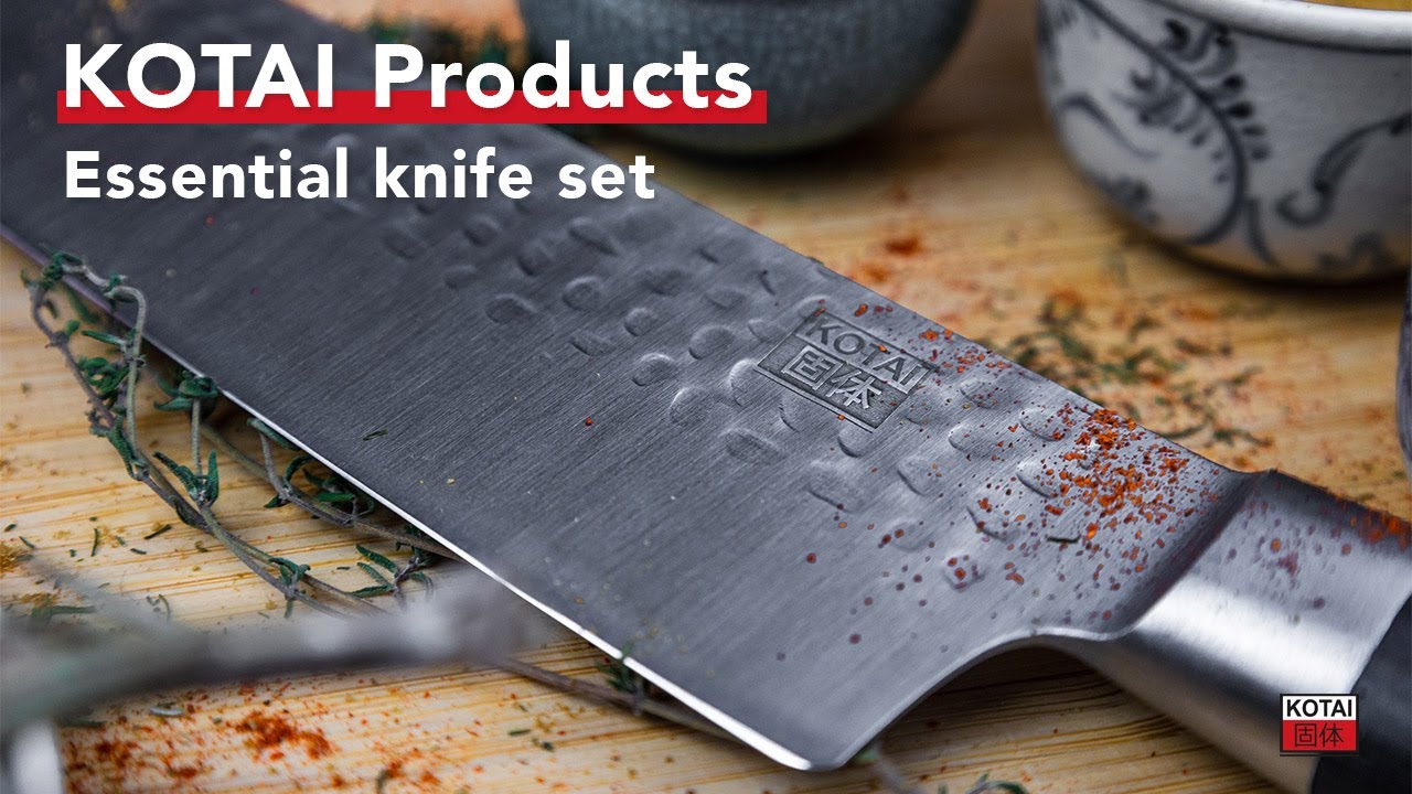KOTAI PRODUCTS - Essential Knife Set (6 pcs) - Set Essentiel de couteaux (6  pcs) - Pakka Collection 