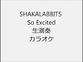 SHAKALABBITS So Excited 生演奏 カラオケ Instrumental cover