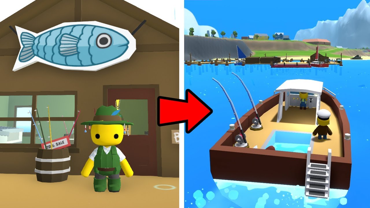 FISHING AND UNLOCKING FISHING OUTFIT in WOBBLY LIFE!!! (Huge New