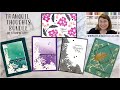Five card ideas for the Tranquil Thoughts Bundle by Stampin' Up!® #stampinup #kyliebertucci