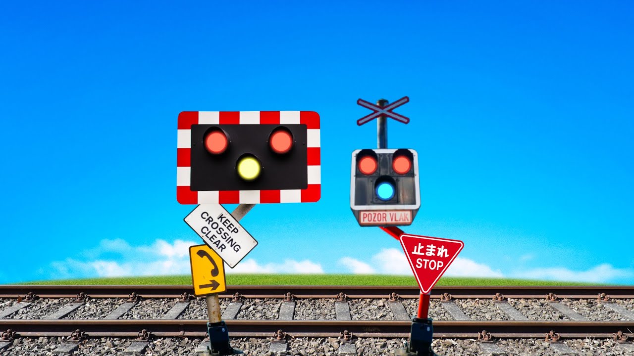 Railroad Crossing Trademark Pose Battle - YouTube