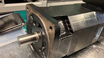 Sanyo Denki 6BM180XXS79EU AC Servo Motor   Spindle Motor Test und Reparatur bei industrypart GmbH
