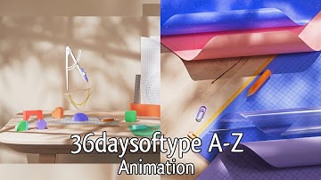Animated 36daysoftype all Typography A-Z, motion animation animation.