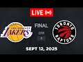 NBA LIVE! Los Angeles Lakers vs Toronto Raptors September 12, 2025 | 2025 NBA Season Live 2K