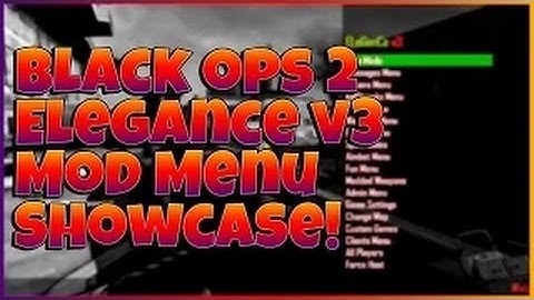 (BO2 1.19) ELEGANCE V3 MOD MENU SHOWCASE!! (DESCRIPTION)