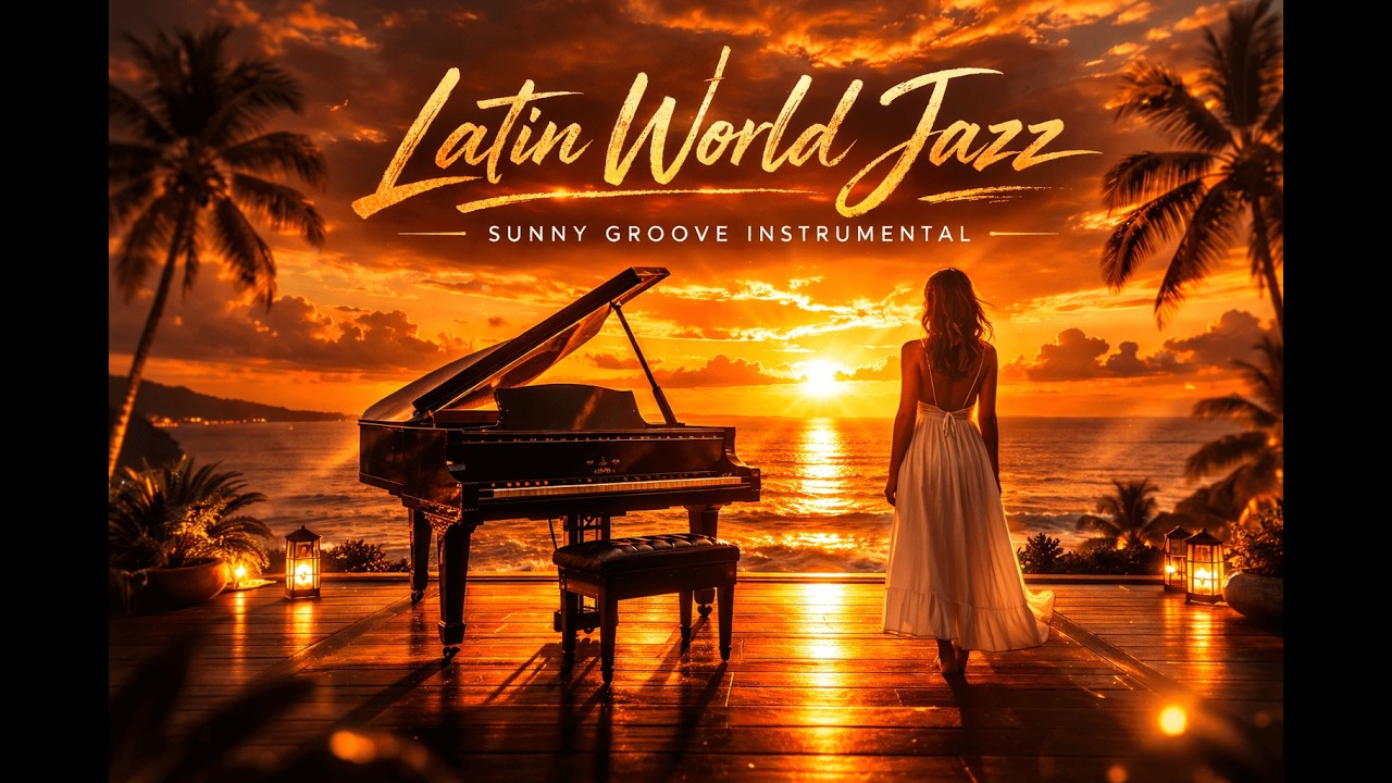 Sunny Latin World Jazz. Relaxing Jazz Fusion Instrumental . Piano, Sax & Tropical Groove.#LatinJazz