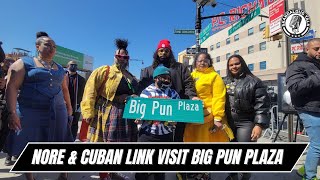 NORE & Cuban Link Visit The New Big Pun Plaza In The Bronx New York | 2021