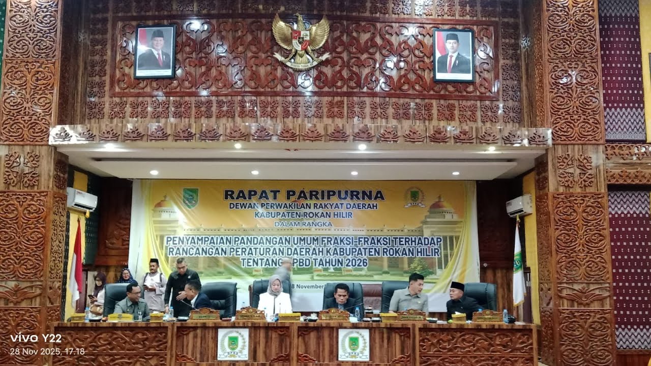 Rapat Paripurna DPRD Kabupaten Rokan Hilir Dalam Rangka