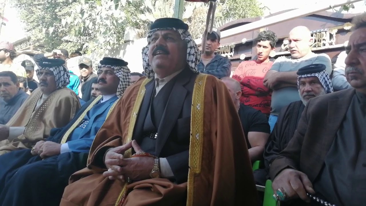 فصل عشيره البوزيد بقياده الشيخ كريم عبدالله ابواحمد الزيداوي مع عشيره بني ركاب