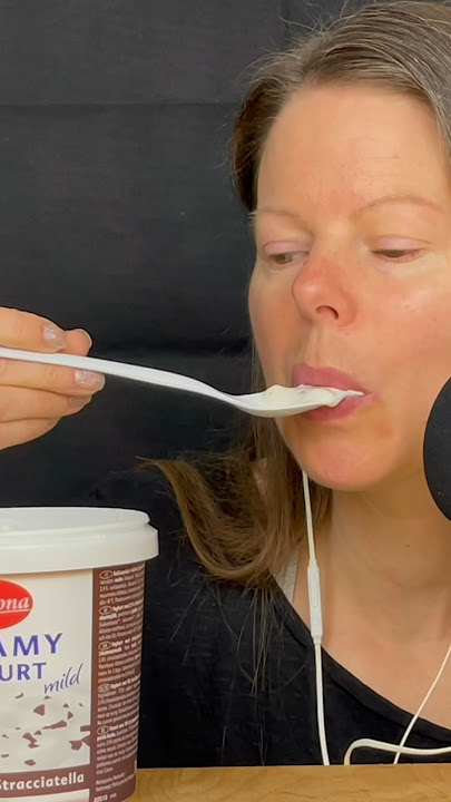 Download lagu ASMR Eating Creamy Yogurt #asmr yogurt #food