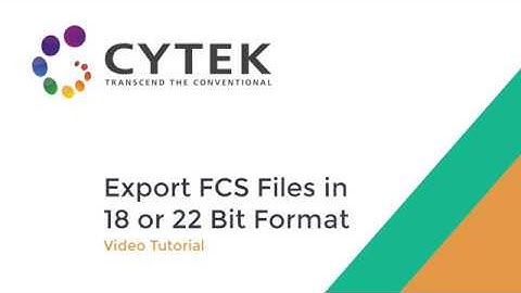 Export 18 and 22 bit FCS Files