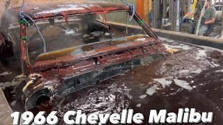 Chemical dipping a 1966 Chevy Chevelle Malibu