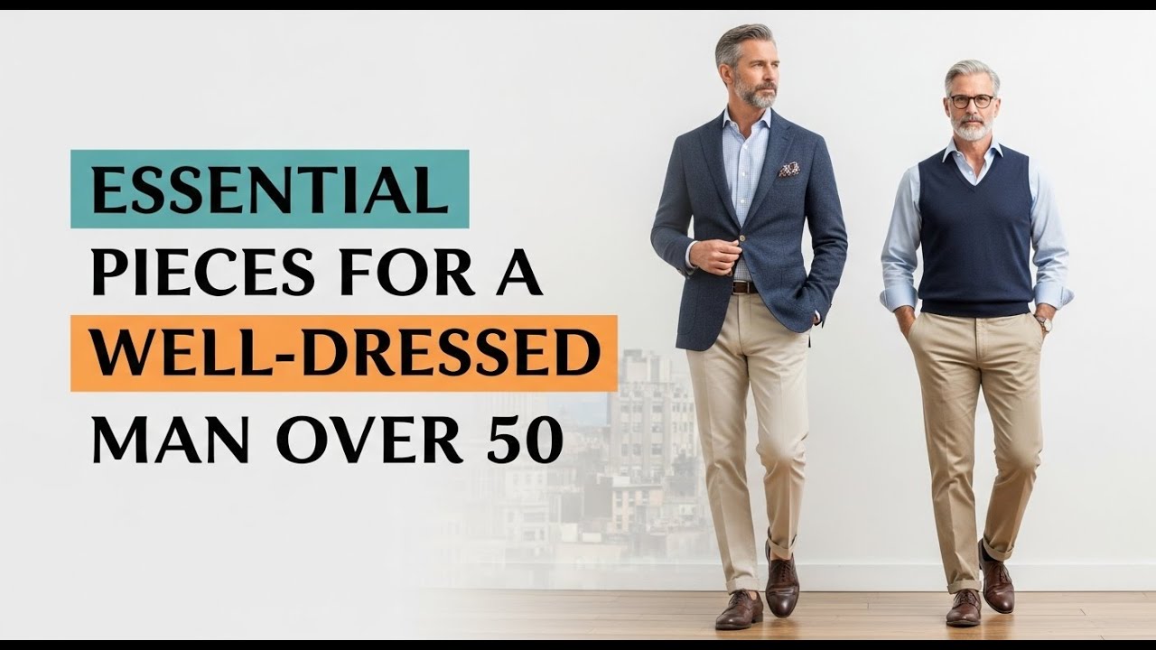 Essential Pieces for a Well-Dressed Man Over 50 - YouTube