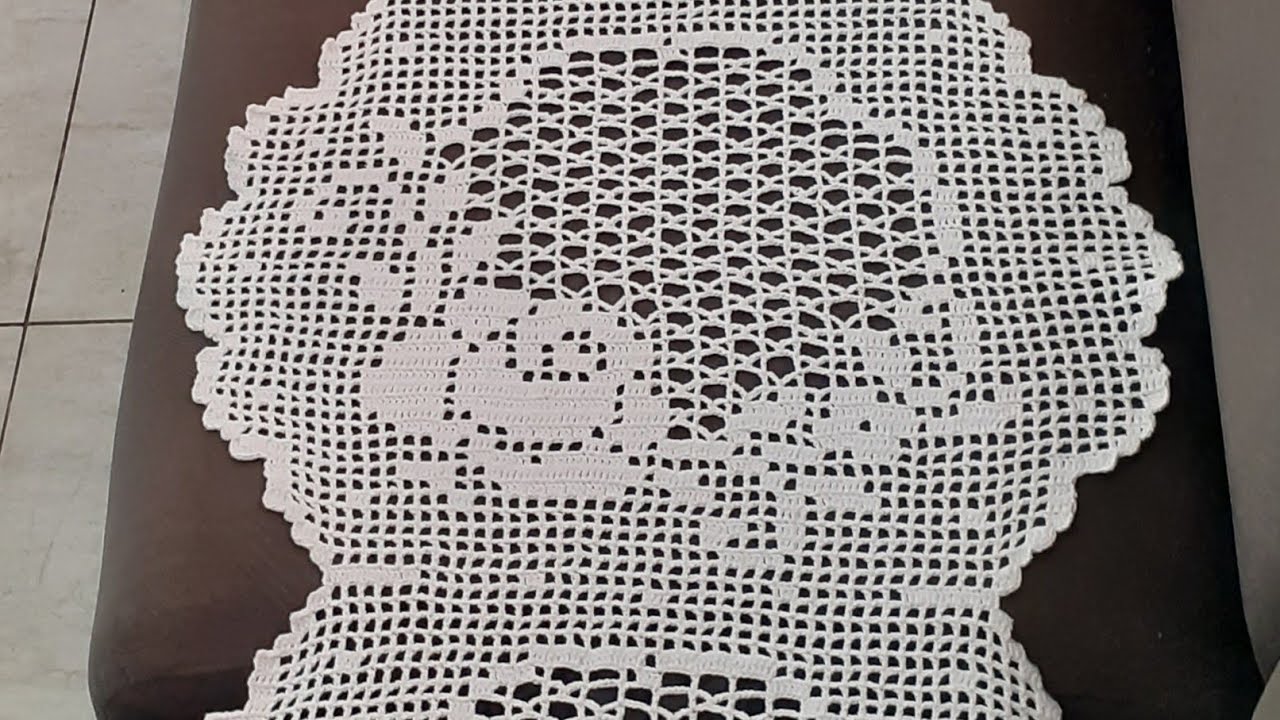 Caminho de mesa Delicado Parte 5/9 #crochefile