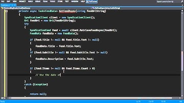 C# Blog Reader - 2/9 - Get data into an app