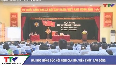 Đại học Hồng Đức hội nghị cán bộ, viên chức, lao động