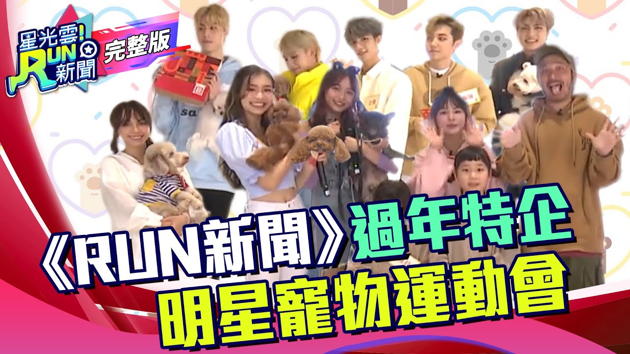 初四出事啦！明星寵物運動會  毛小孩們失控暴走｜KID  熊熊 林采欣 胖球 斯拉 C.T.O 英承晞 PER6IX｜星光雲！RUN新聞 過年特企