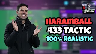 Tatica de Mikel Arteta no FM26 Mobile Melhores Taticas do Arsenal no FM26 Mobile