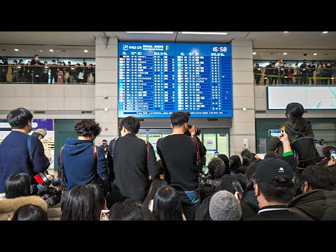 KOREA NATIONAL FOOTBALL TEAM returned to Incheon International Airport from Qatar | Son HeungMin
