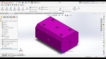How To Locate Coordinates System In Solidworks | Mass Properties Calculation | Extrude Cut Features