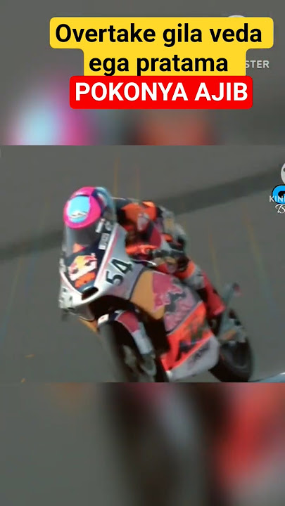 AKSI OVERTAKE GILA VEDA EGA PRATAMA#shorts #veda #juara #redbullrookiescup #juniorgp #moto3 #atc