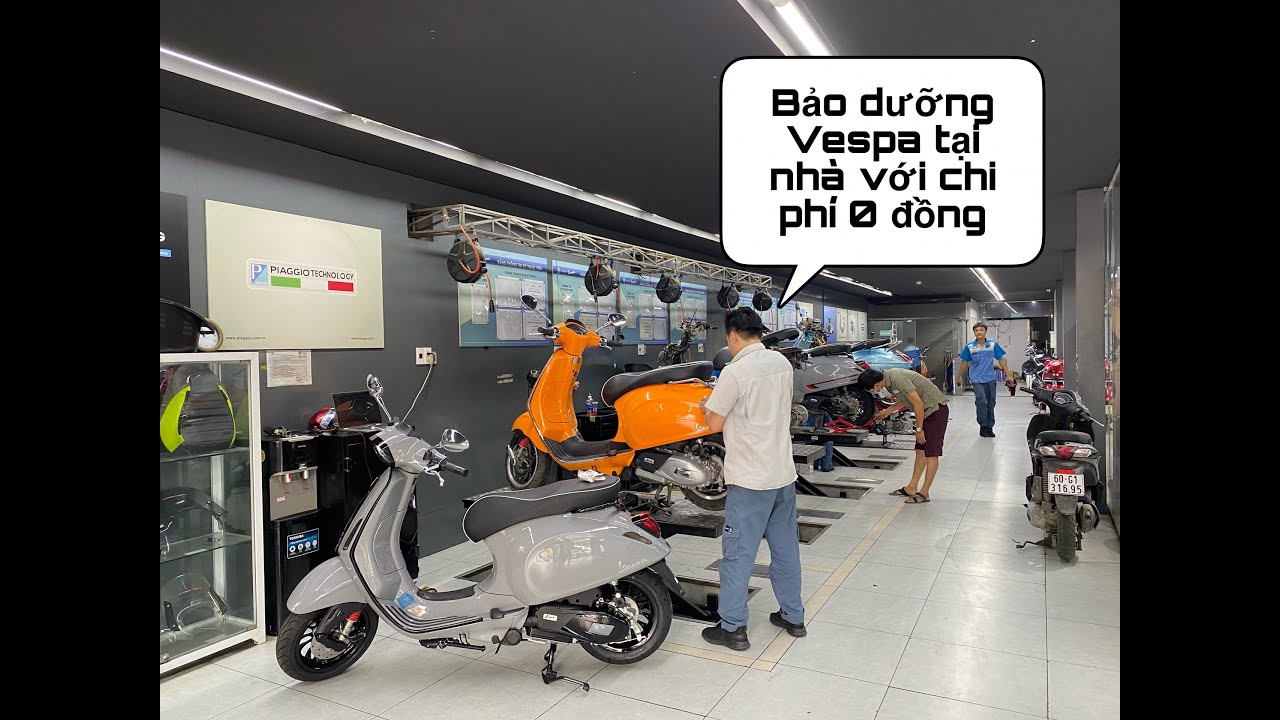 Bảo dưỡng xe vespa tại nhà với chi phí 0 đồng , cách... - youtube