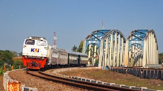 KERETA API PANJANG‼️ MENEMUKAN 27 KERETA API MELINTAS DI STASIUN TIKUNGAN DAN JEMBATAN