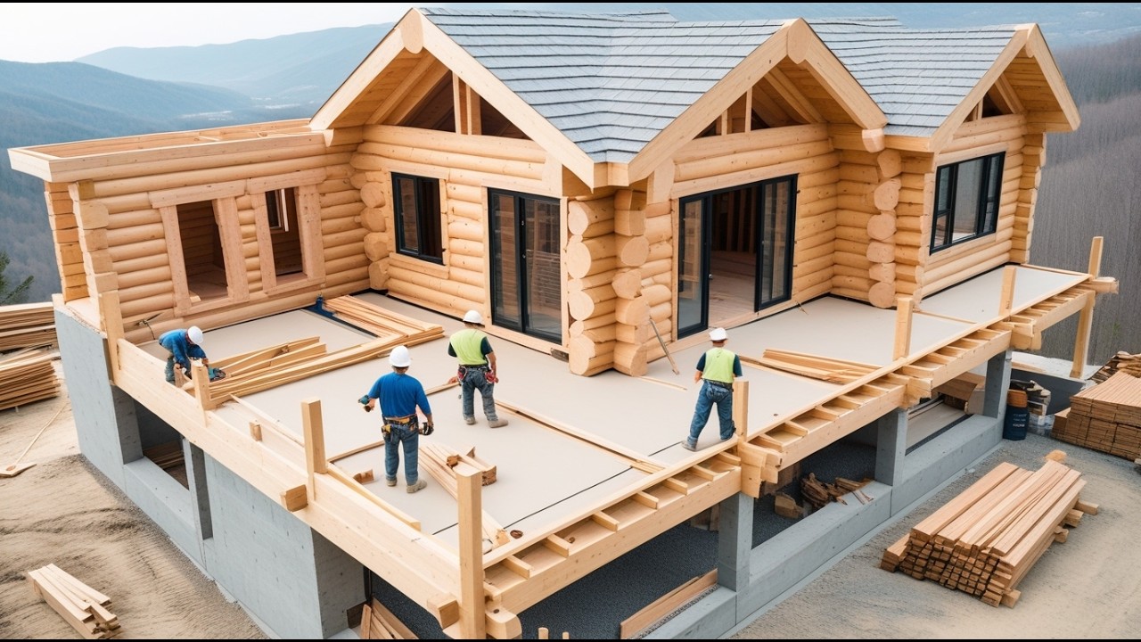 Building a Modern Timber Frame House From Scratch in 2 Years ‪@naturalloghouse‬