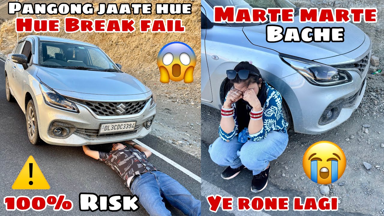 मरते-मरते बचे आज़ तो😱| LADAKH TO PANGONG LAKE NON STOP IN 2025😲| YE RONE LAGI😭| LADAKH TRIP🔥| EP-4