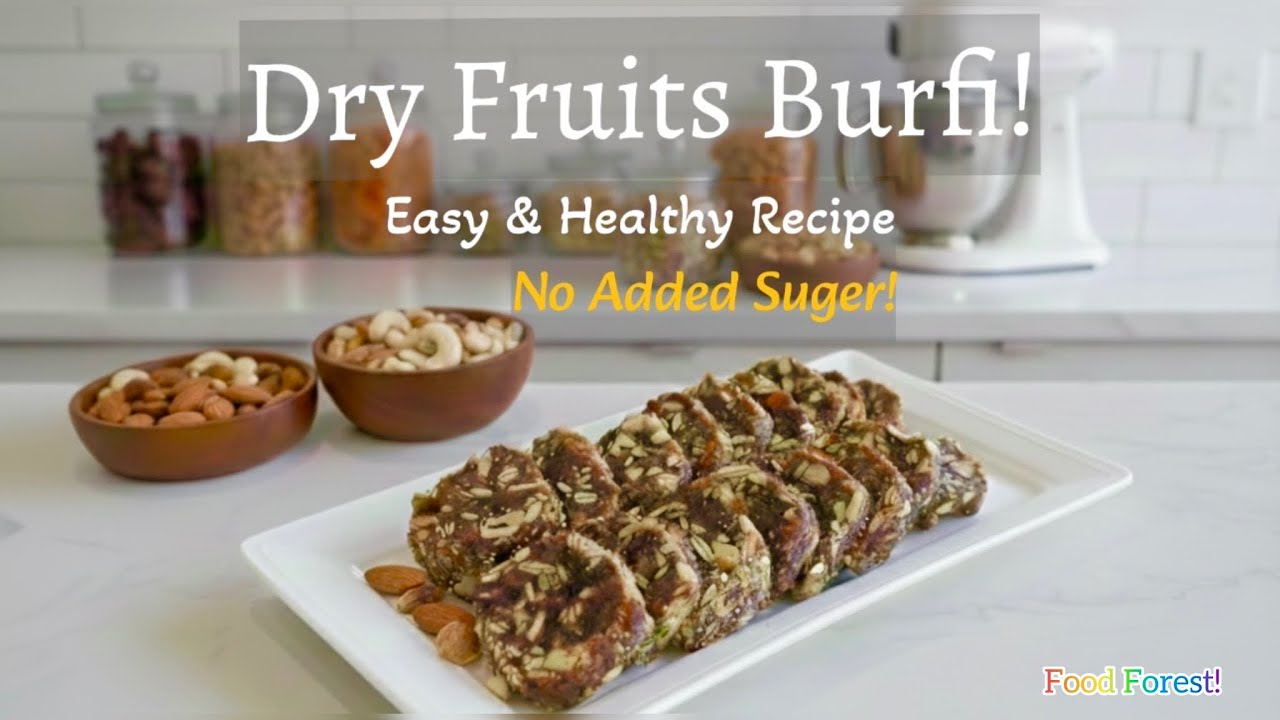 No-Sugar Dry Fruits Burfli Recipe !ಡ್ರೈ ಫ್ರೂಟ್ಸ್ ಬರ್ಫಿ!ಎನರ್ಜಿ ಬೈಟ್ಸ್! Guilt-Free & Sugar-Free Sweet!