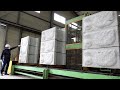 Process of making various retaining wall. Korean old concrete building material factory